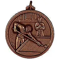 Bronze Snooker Medals 38mm