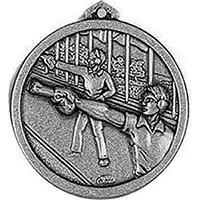 Silver Range Pistol Shooting Medals 60mm