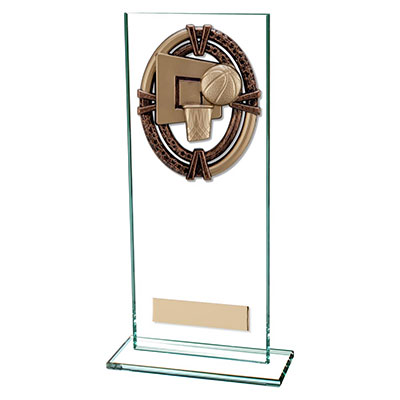 200mm Maverick Legacy Glass Basketball Award