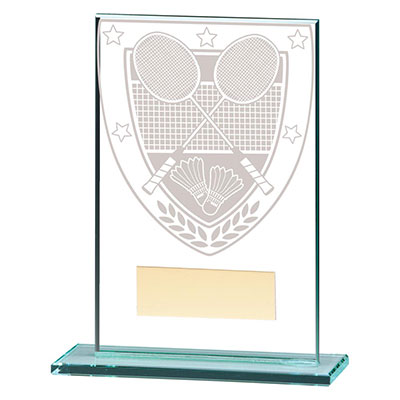 125mm Millenium Glass Badminton Award