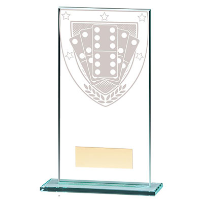 160mm Millenium Glass Dominoes Award