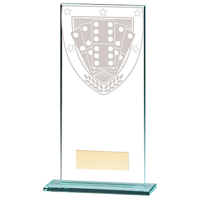 180mm Millenium Glass Dominoes Award
