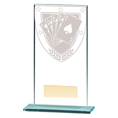 160mm Millenium Glass Poker Award