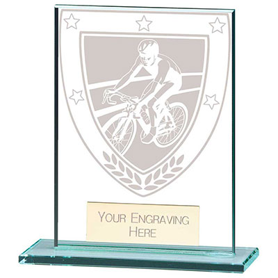 110mm Millenium Glass Cycling Award