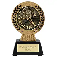 Gold Laurel Hero Squash Trophy