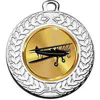 Biplane Silver Medal 40mm