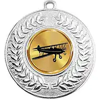 Biplane Silver Medal 50mm