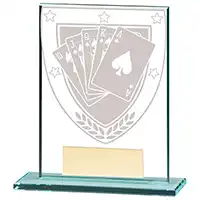 110mm Millenium Glass Poker Award
