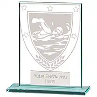 110mm Millenium Glass Swimming Award