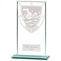 160mm Millenium Glass Swimming Award