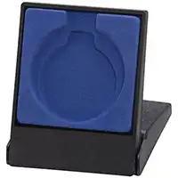 Blue Insert 50mm Black Medal Case £2.20
