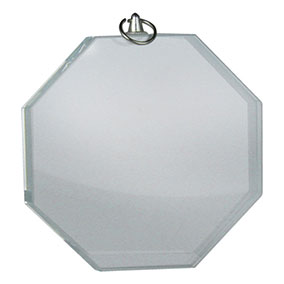 Octagonal Glass Medals 70mm
