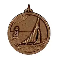 Bronze Sailing Medals 38mm