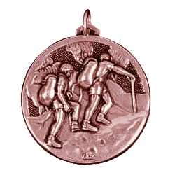 Bronze Hill Walking Medals 56mm