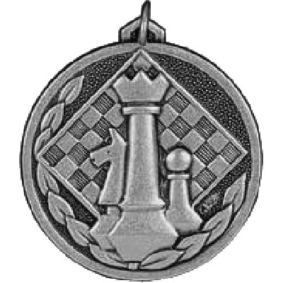 Silver Chess Medal 56mm