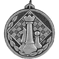 Silver Chess Medals 38mm