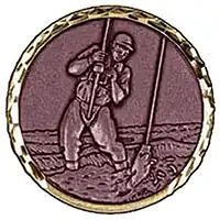 Bronze Fishing Medal 60mm
