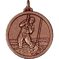 Bronze Fishing Medal 56mm