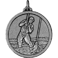 Silver Fishing Medal 56mm