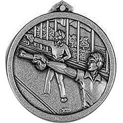 Silver Range Pistol Shooting Medals 56mm