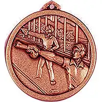 Bronze Range Pistol Shooting Medals 56mm