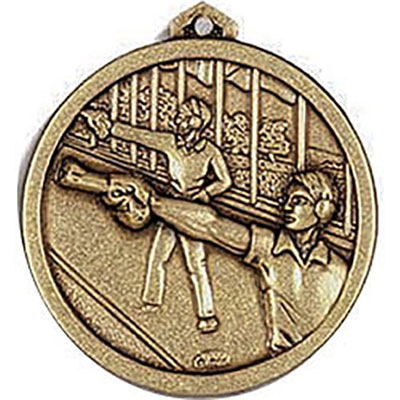 Gold Range Pistol Shooting Medals 56mm