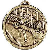 Gold Range Pistol Shooting Medals 38mm