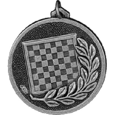 Silver Chess Medal 56mm
