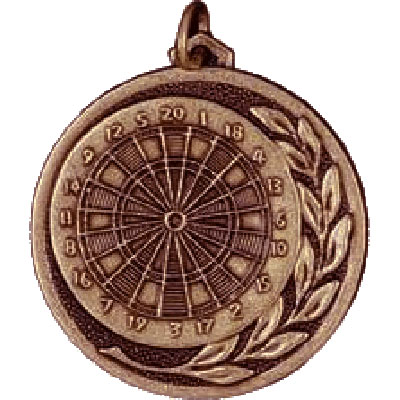 Bronze Darts Medal 56mm