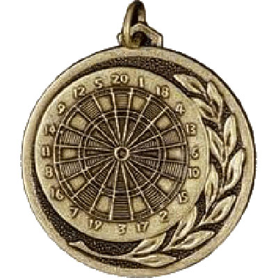 Gold Darts Medal 56mm