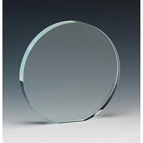20cm Thick Round Glass Award