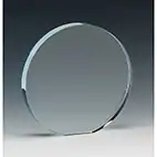 18cm Thick Round Glass Award