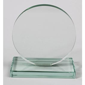 18cm Round Glass Award