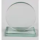 13cm Round Glass Award