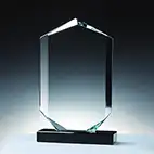 18cm Hexagon Cut Glass Award