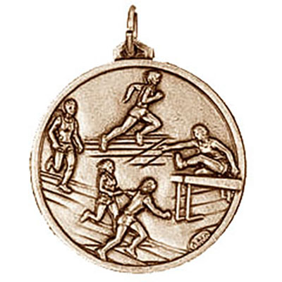 Gold Womens Athletics Medal 56mm