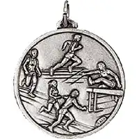 Silver Womens Athletics Medal 56mm