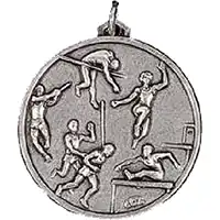 Silver Pentathlon Athletics Medal 56mm
