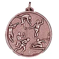 Bronze Pentathlon Athletics Medal 56mm