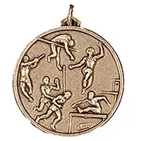 Gold Pentathlon Athletics Medal 38mm