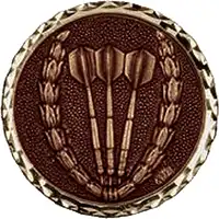 Bronze Darts Medals 60mm