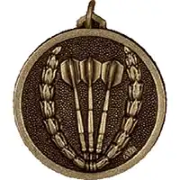 Bronze Darts Medals 38mm