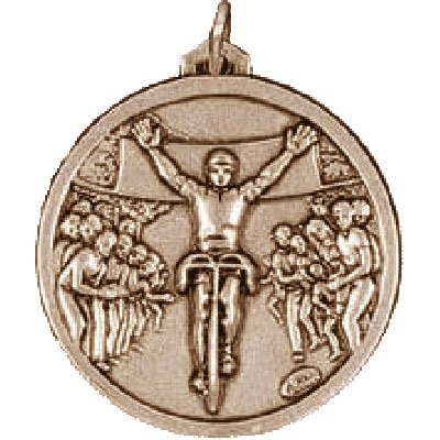Gold Winner Cycling Medals 38mm