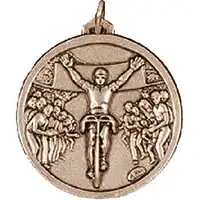 Gold Cycling Race Medal 56mm