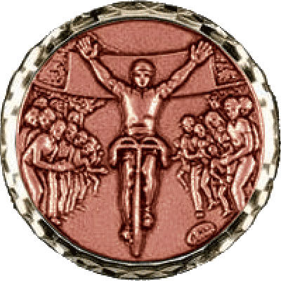 Bronze Cycling Race Medal 60mm