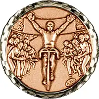 Gold Cycling Race Medal 60mm