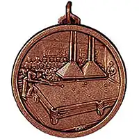 Bronze Snooker Medals 38mm