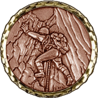 Bronze Climbing Medal 60mm