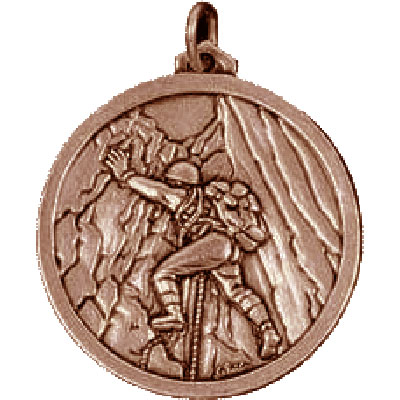 Bronze Climbing Medal 38mm
