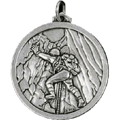 Silver Climbing Medal 38mm